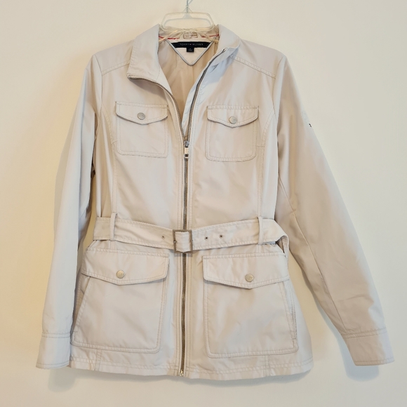 Tommy Hilfiger trench coat light beige size M - Picture 7 of 9